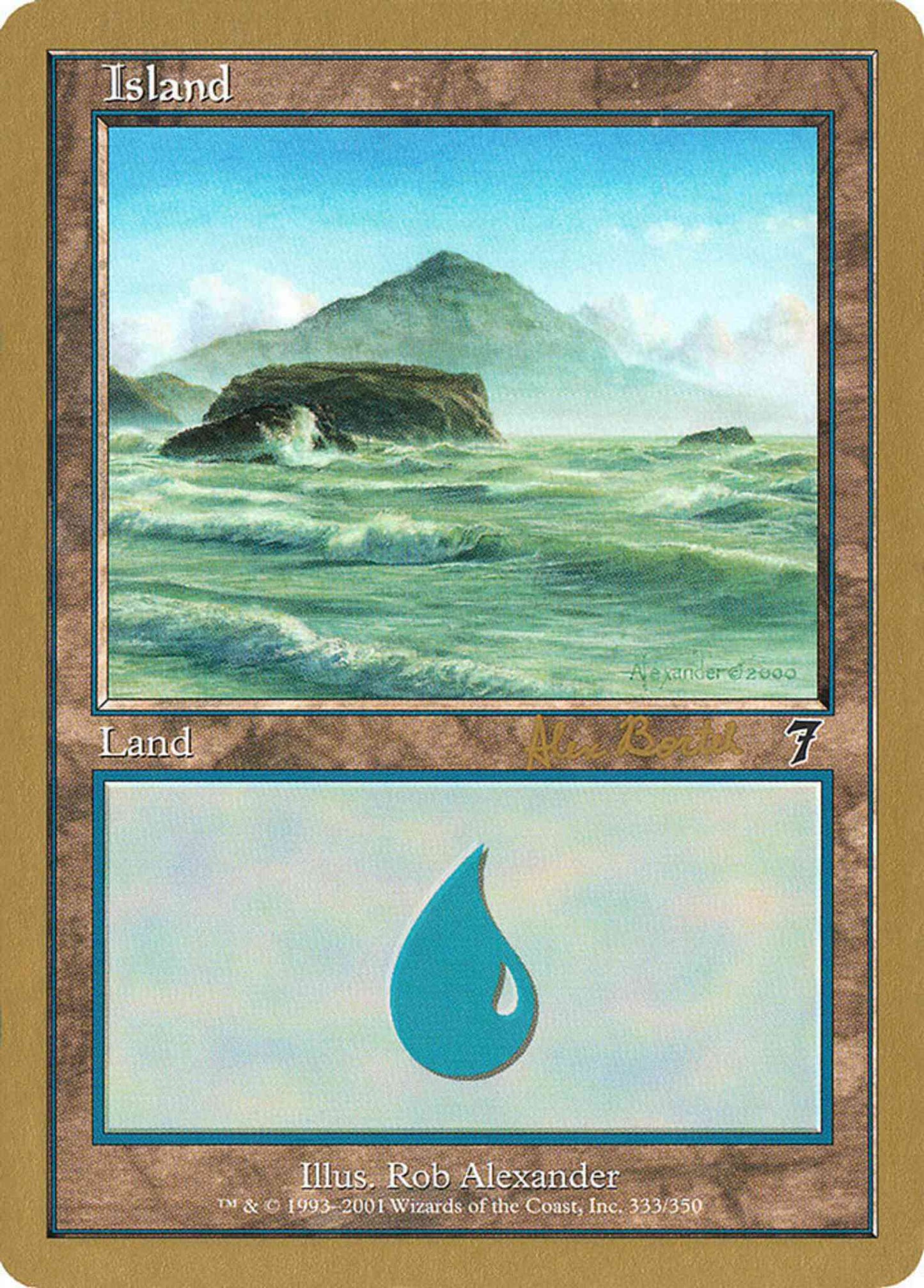 Island [ab333] [Alex Borteh] [333] [World Championship Decks 2001] [Non-Foil]