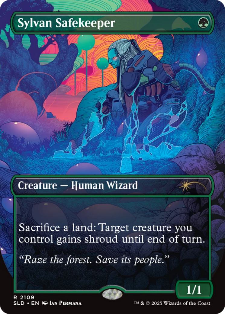 Sylvan Safekeeper [2109] [Borderless] [Alien Auroras] [Secret Lair Drop] [Non-Foil]