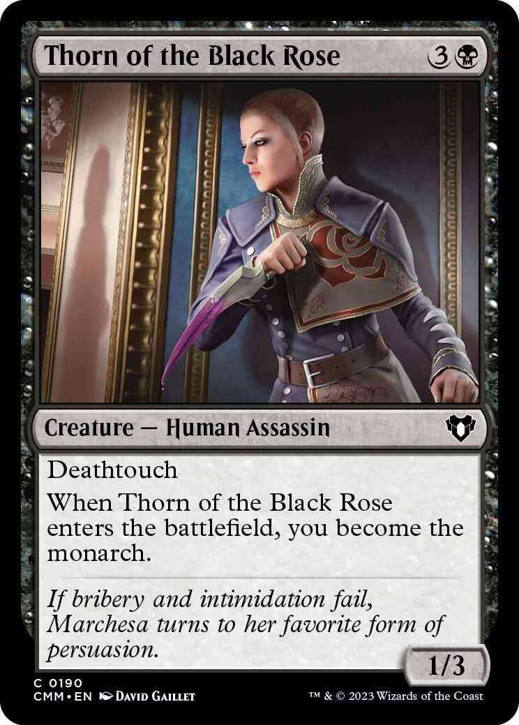 Thorn of the Black Rose [190] [Commander Masters] [Non-Foil]