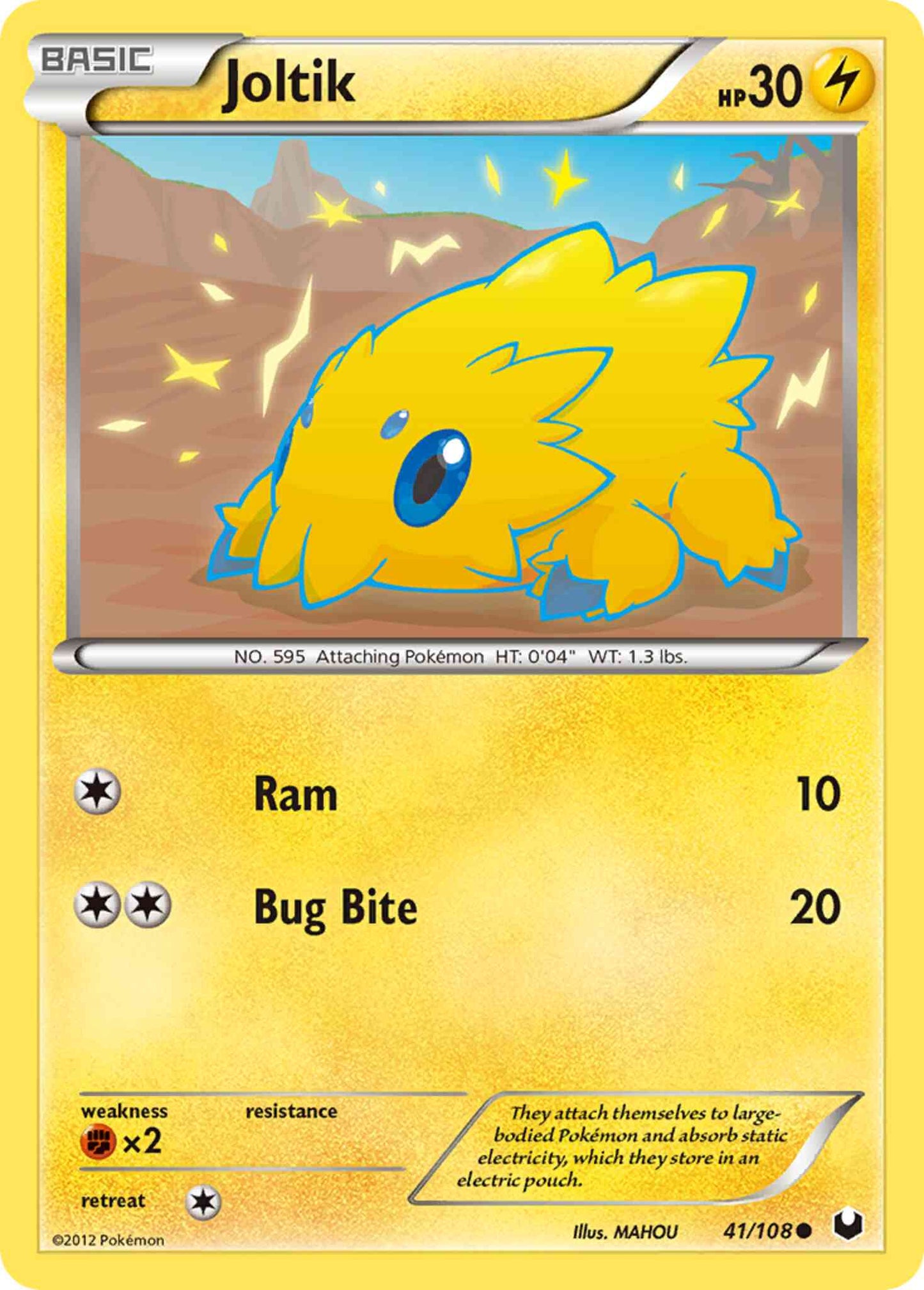 Joltik - 41/108 - Common [bw5-41] [Reverse Holo]