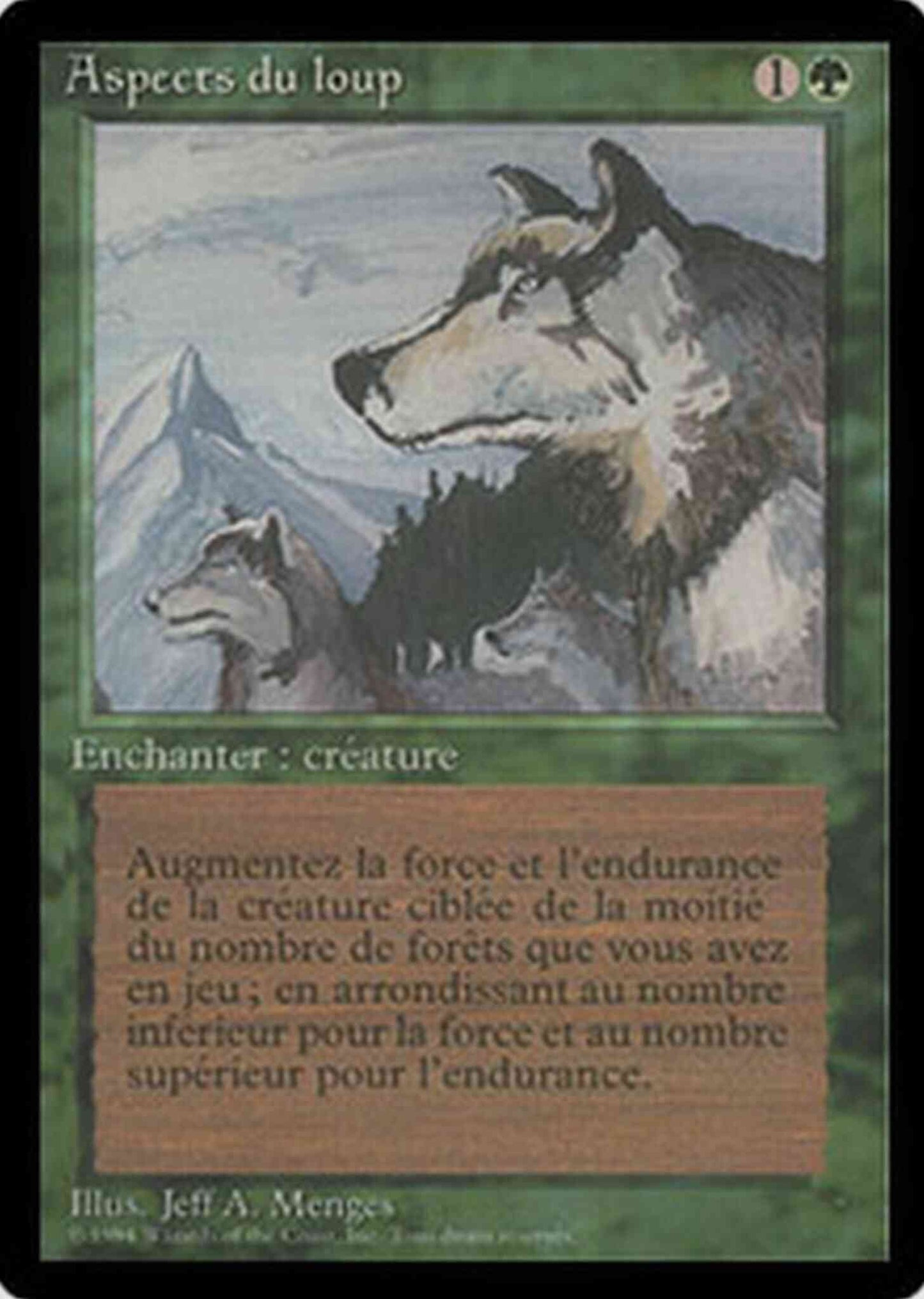 Aspect of Wolf - French [186] [Foreign Black Border: French] [Non-Foil]