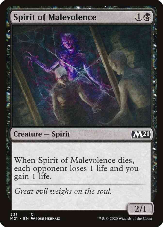 Spirit of Malevolence [331] [Core Set 2021] [Non-Foil]