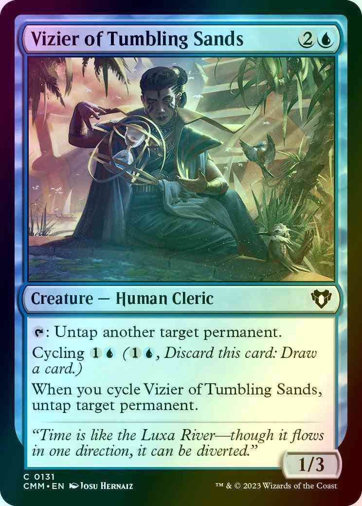 Vizier of Tumbling Sands [131] [Commander Masters] [Foil]