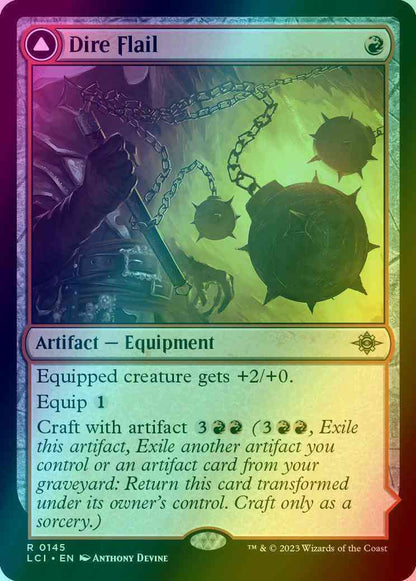 Dire Flail // Dire Blunderbuss [145] [The Lost Caverns of Ixalan] [Foil]