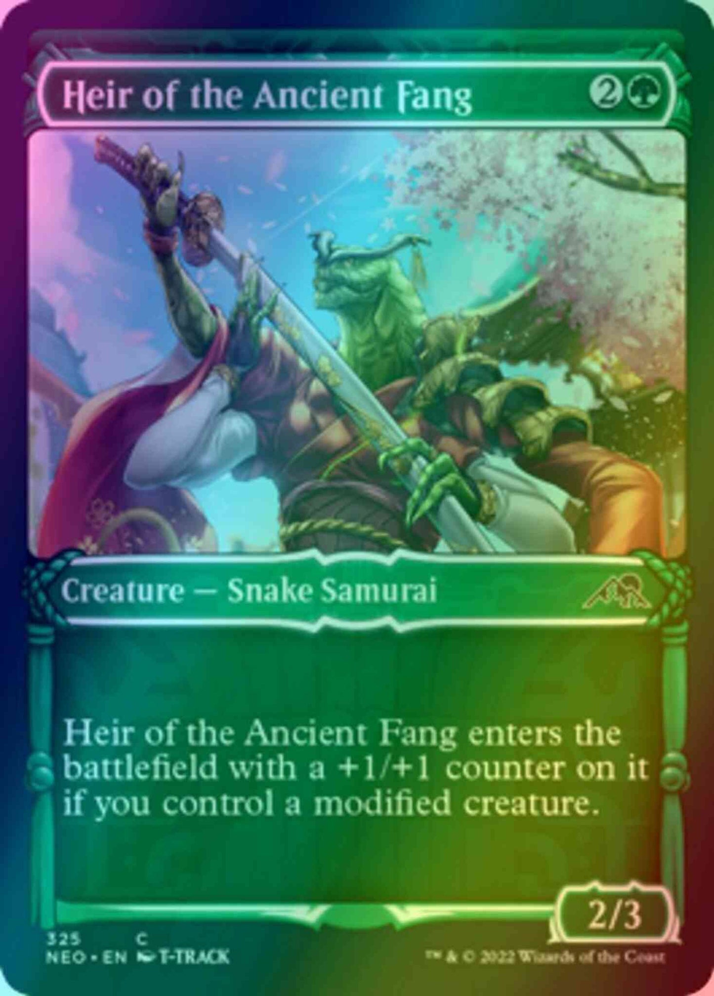 Heir of the Ancient Fang [325] [Samurai Showcase] [Kamigawa: Neon Dynasty] [Foil]