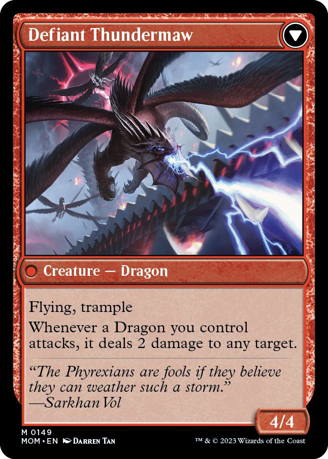 Invasion of Tarkir // Defiant Thundermaw [149] [March of the Machine] [Non-Foil]