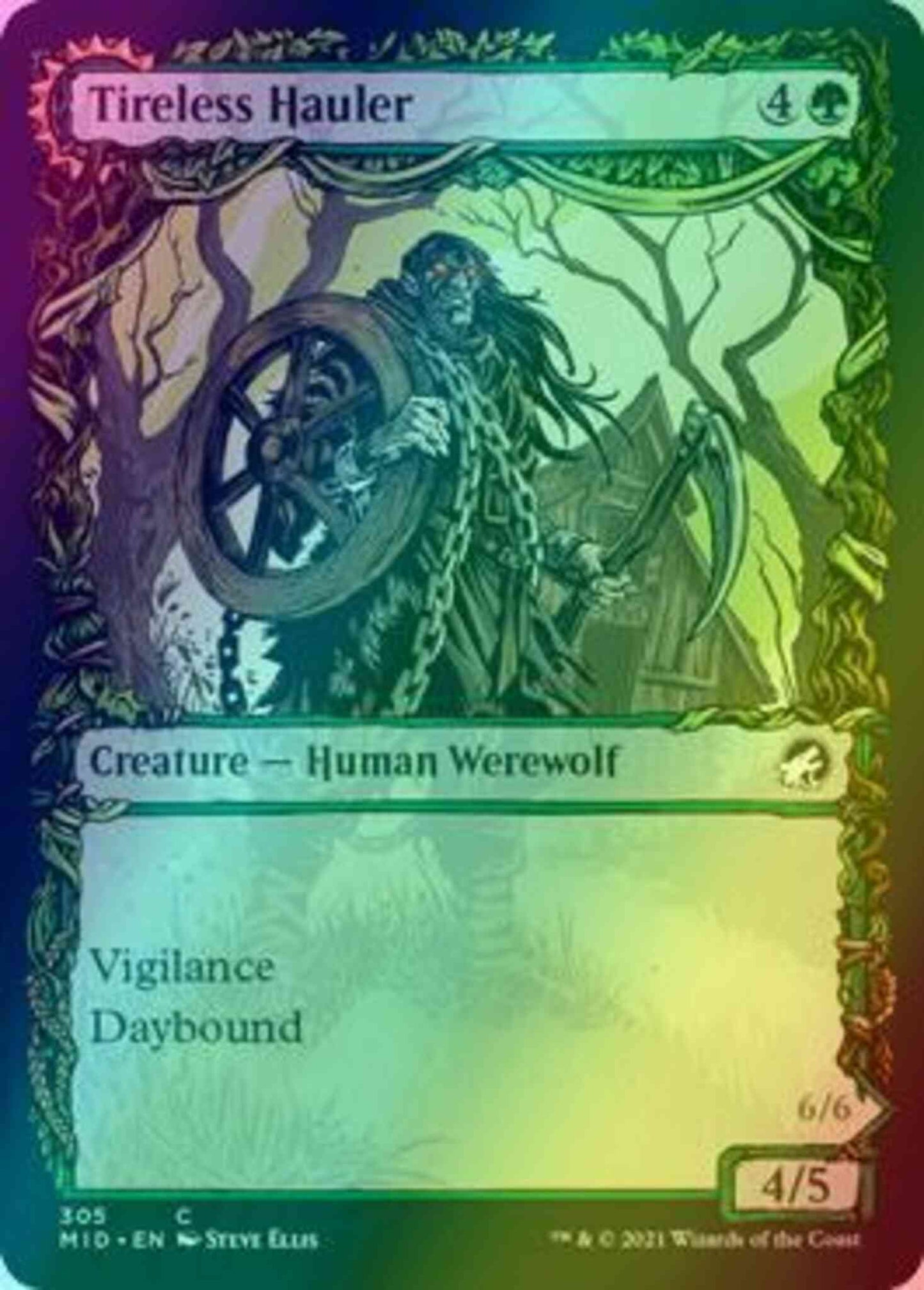 Tireless Hauler // Dire-Strain Brawler [305] [Equinox Showcase] [Innistrad: Midnight Hunt] [Foil]