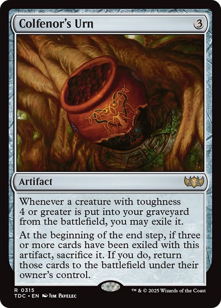 Colfenor's Urn [315] [Tarkir: Dragonstorm: Commander] [Non-Foil]