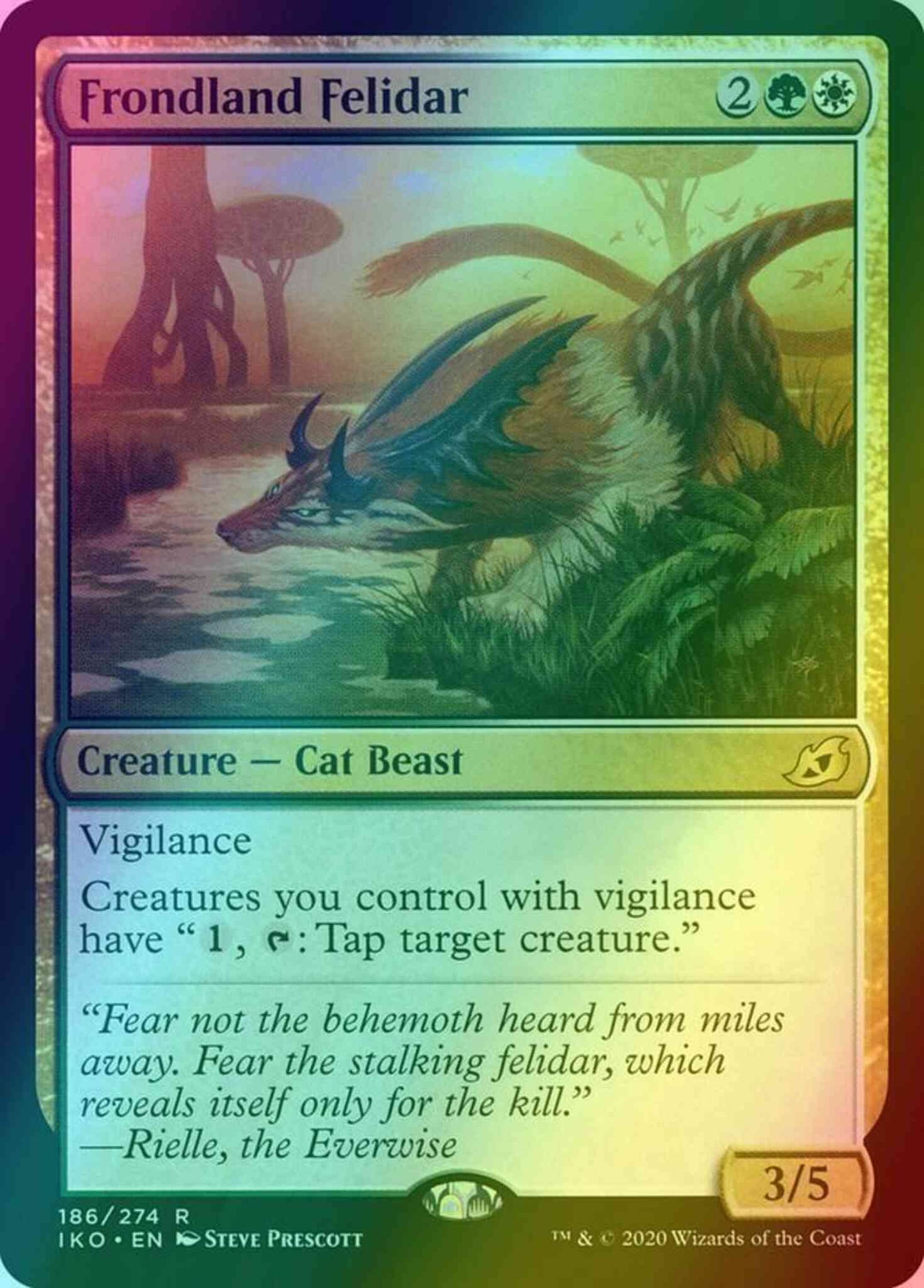 Frondland Felidar [186] [Ikoria: Lair of Behemoths] [Foil]