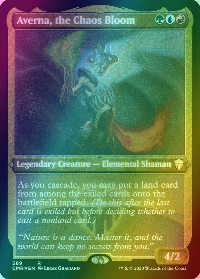 Averna, the Chaos Bloom [589] [Commander Legends] [Etched Foil]