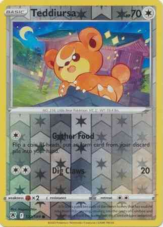 Teddiursa - 122/189 - Common [swsh10-122] [Reverse Holo]