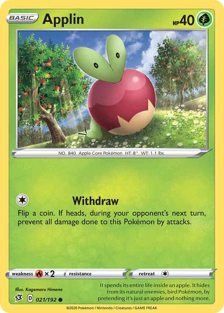 Applin - 021/192 - Common [swsh2-021] [Reverse Holo]
