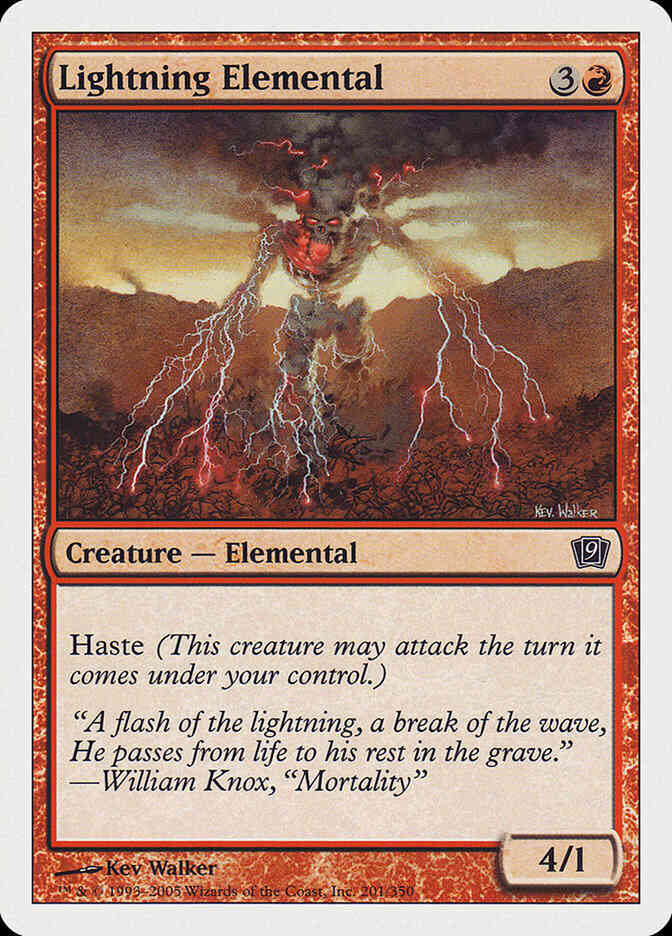 Lightning Elemental [201] [Ninth Edition] [Non-Foil]