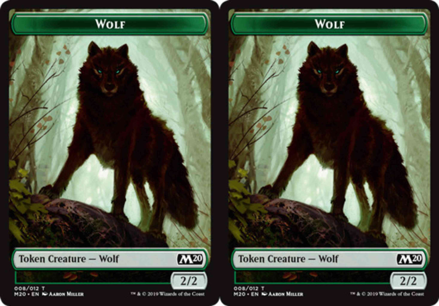 Wolf Token (08) // Wolf Token (08) [M20/M20 Set Symbol] [Challenger Deck 2020 Tokens] [Non-Foil]