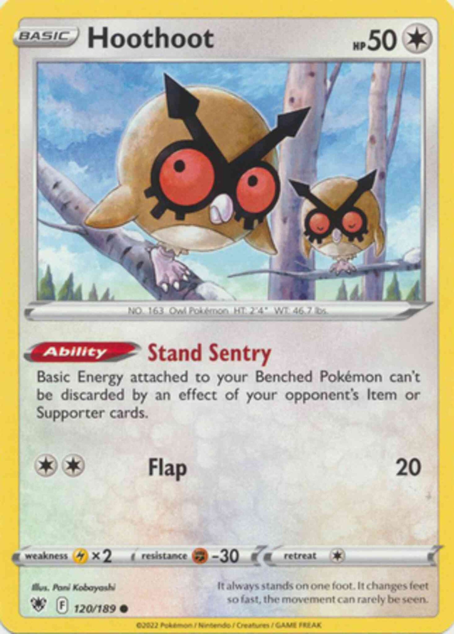 Hoothoot - 120/189 - Common [swsh10-120] [Non-Holo]