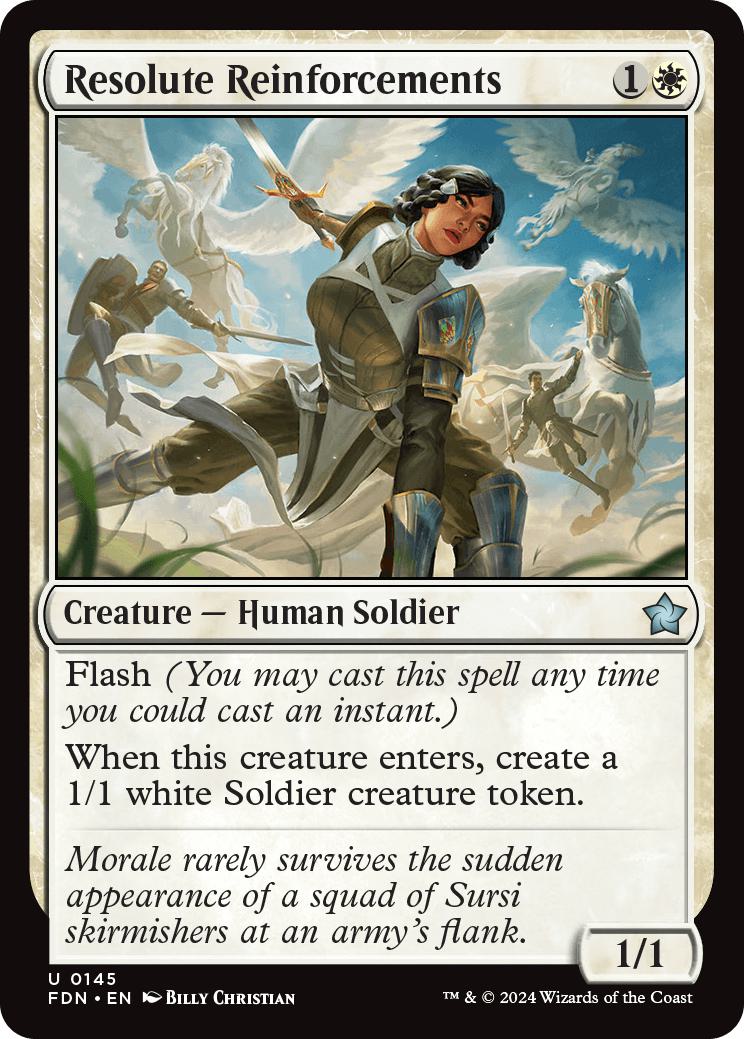Resolute Reinforcements [145] [Foundations] [Non-Foil]