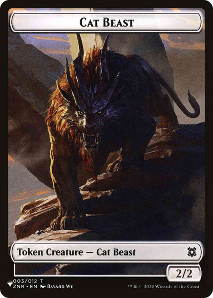 Cat Beast Token (03) // Shapeshifter Token (02) [TZNR-3] [ZNR/2XM Set Symbol] [The List] [Non-Foil]