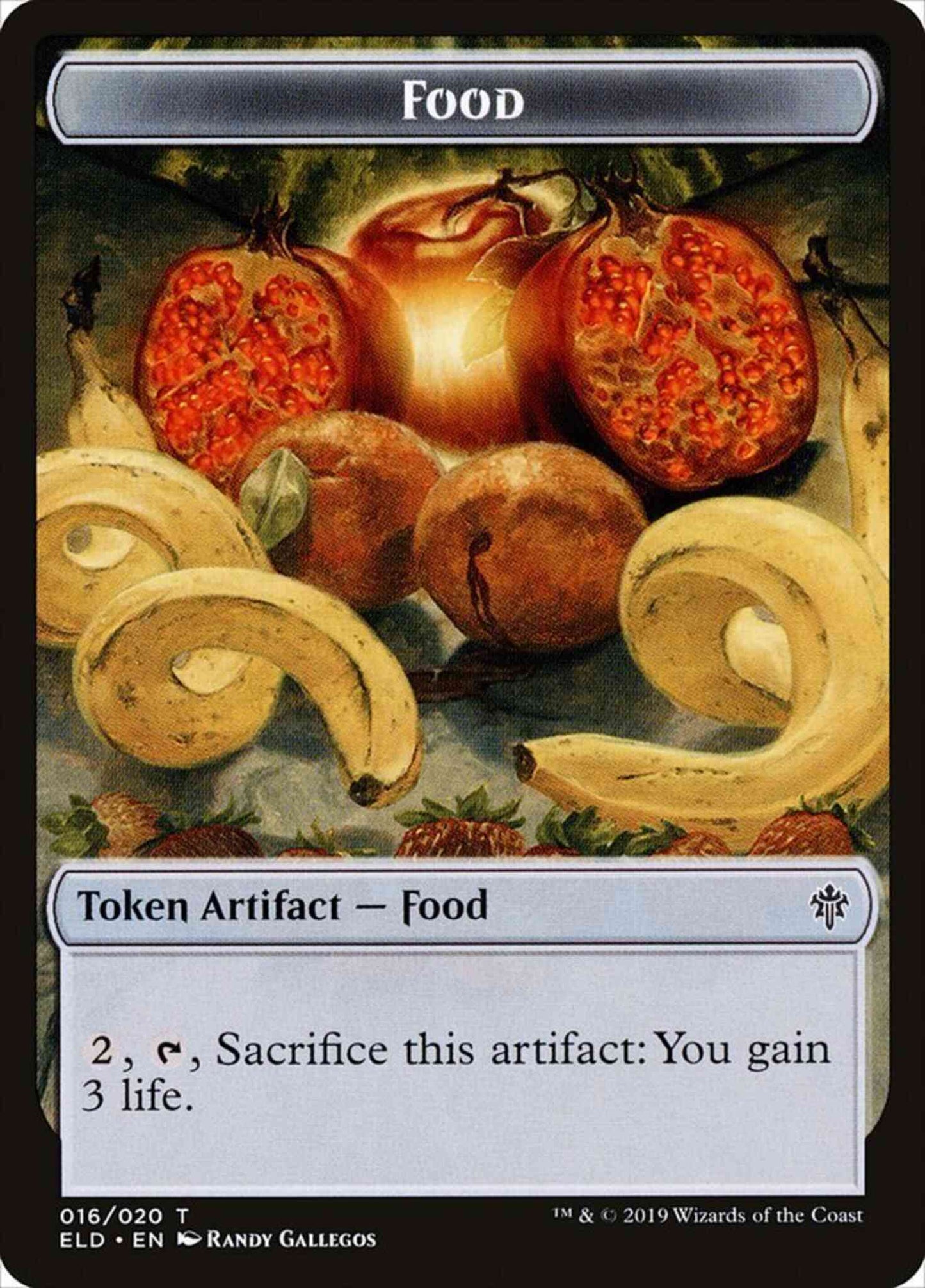 Food Token [16] [Throne of Eldraine Tokens] [Non-Foil]