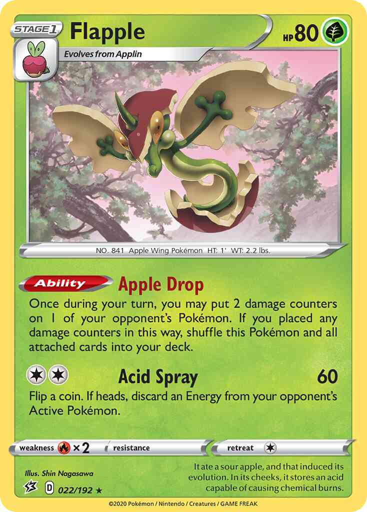 Flapple - 022/192 - Rare Holo [swsh2-022] [Holo]