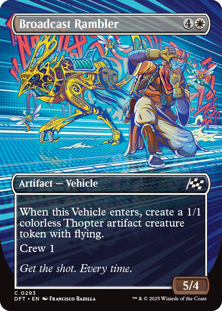 Broadcast Rambler [293] [Borderless] [Revved Up] [Aetherdrift] [Non-Foil]