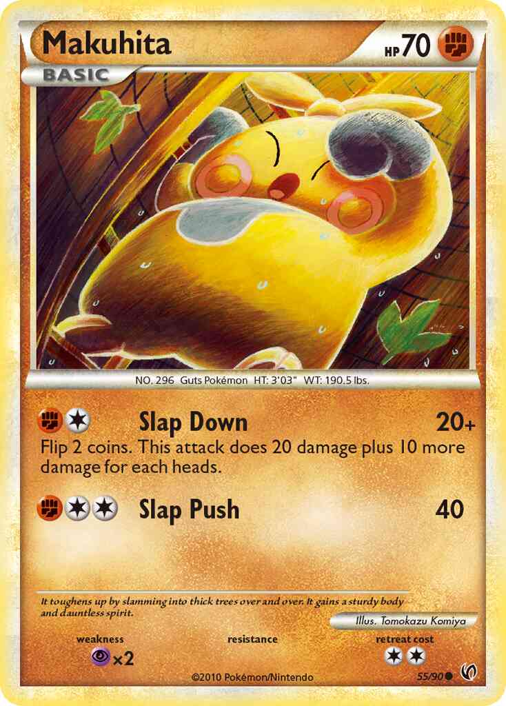 Makuhita - 55/90 - Common [hgss3-55] [Non-Holo]