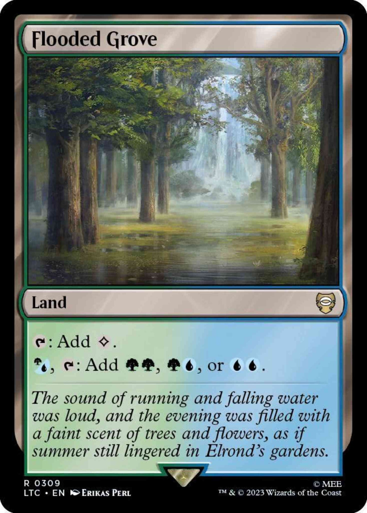 Flooded Grove [309] [The Lord of the Rings: Tales of Middle-earth: Commander] [Non-Foil]
