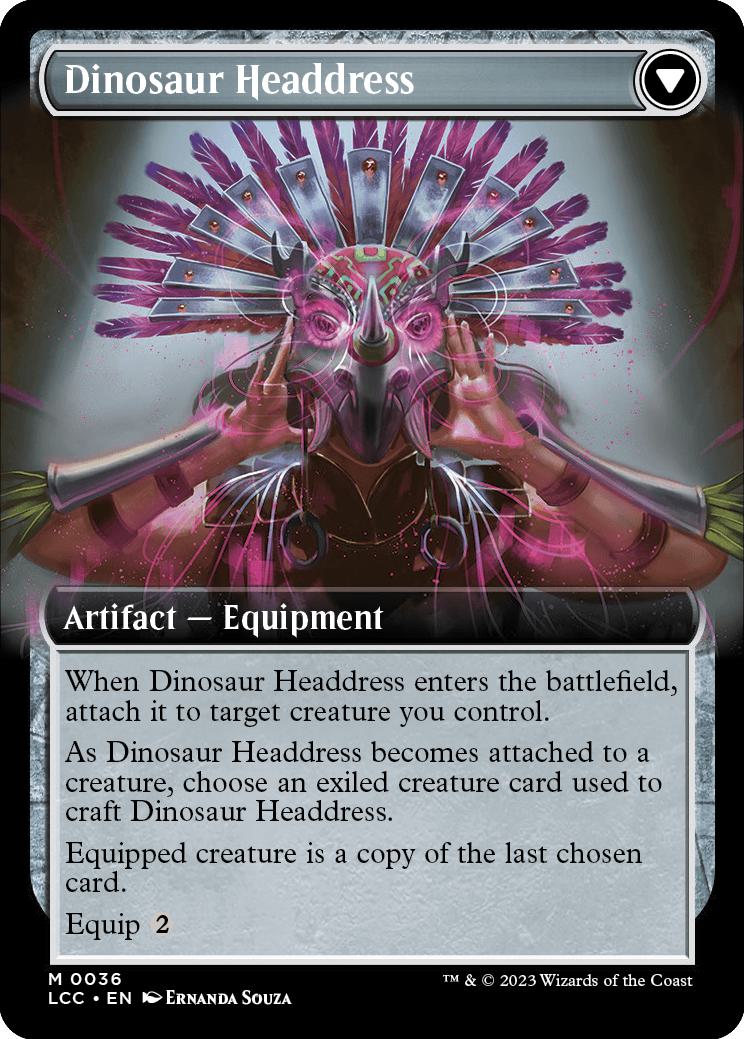 Paleontologist's Pick-Axe // Dinosaur Headdress [36] [Extended Art] [The Lost Caverns of Ixalan: Commander] [Non-Foil]