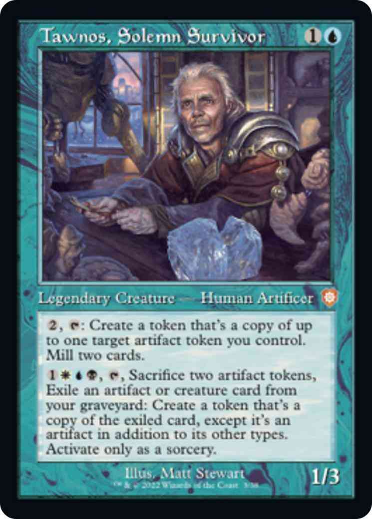Tawnos, Solemn Survivor [3] [Retro Frame] [The Brothers' War: Commander] [Non-Foil]