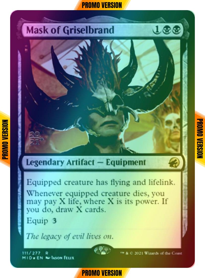 Mask of Griselbrand [Prerelease] [111s] [Innistrad: Midnight Hunt Promos] [Foil]