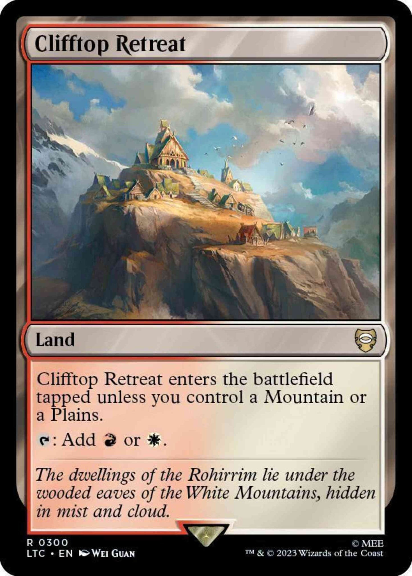 Clifftop Retreat [300] [The Lord of the Rings: Tales of Middle-earth: Commander] [Non-Foil]