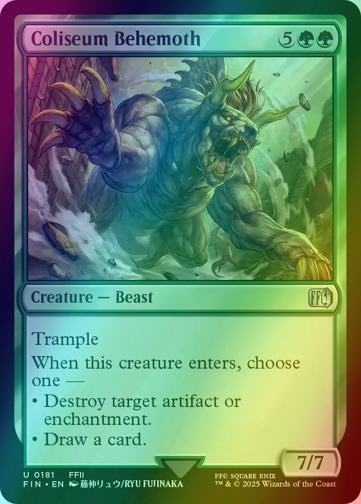 Coliseum Behemoth [181] [FINAL FANTASY] [Foil]