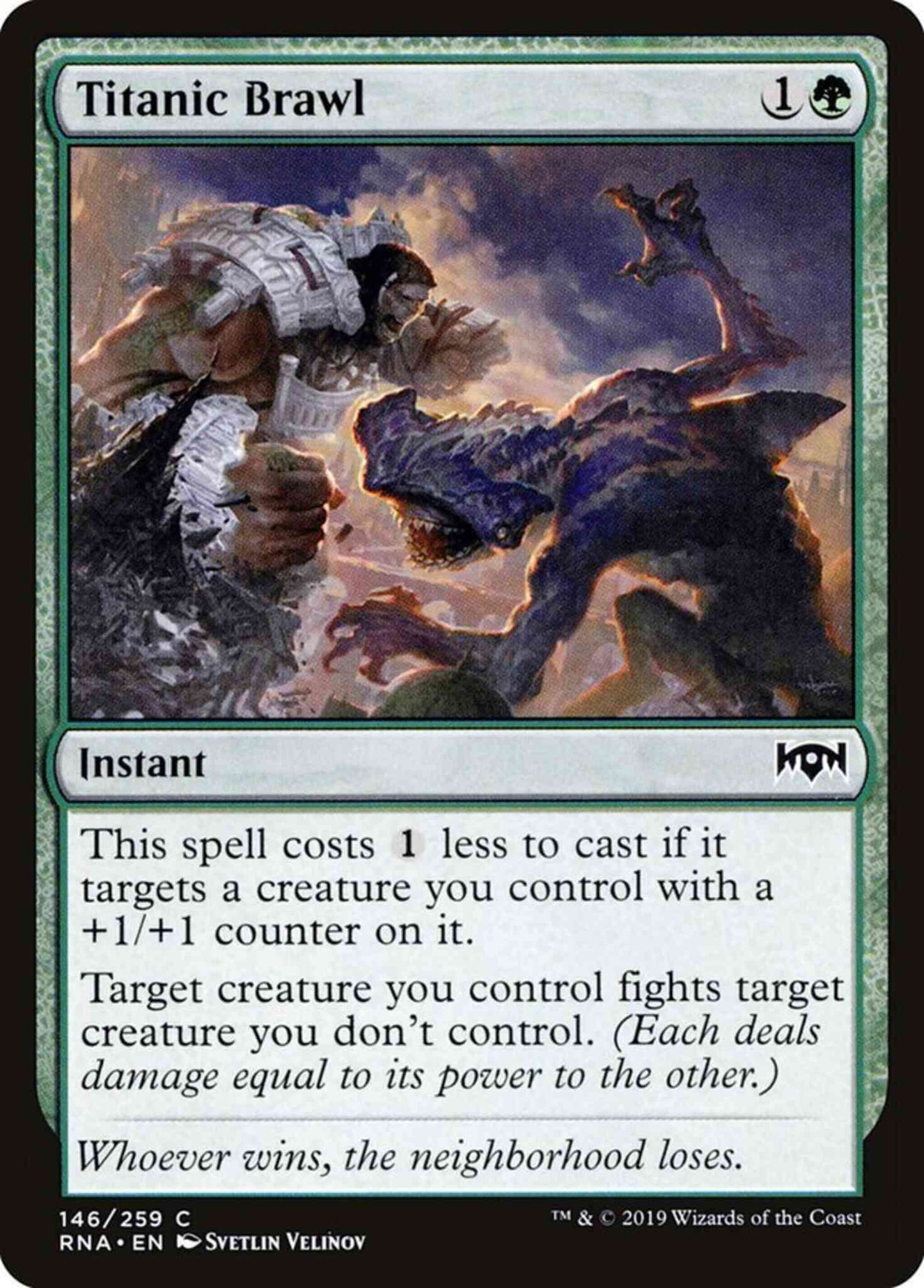 Titanic Brawl [146] [Ravnica Allegiance] [Non-Foil]