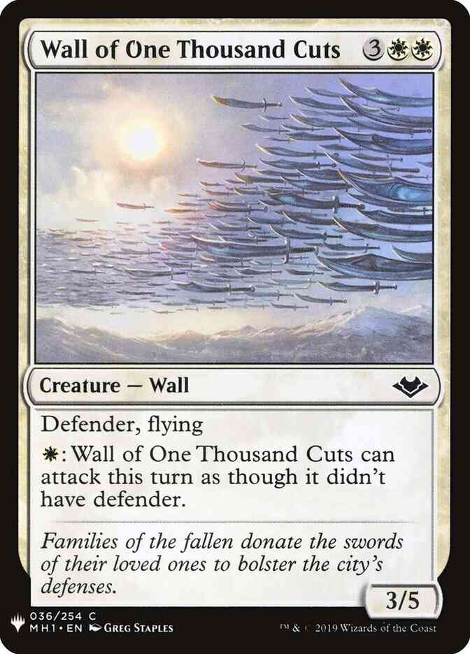 Wall of One Thousand Cuts [MH1-36] [The List] [Non-Foil]