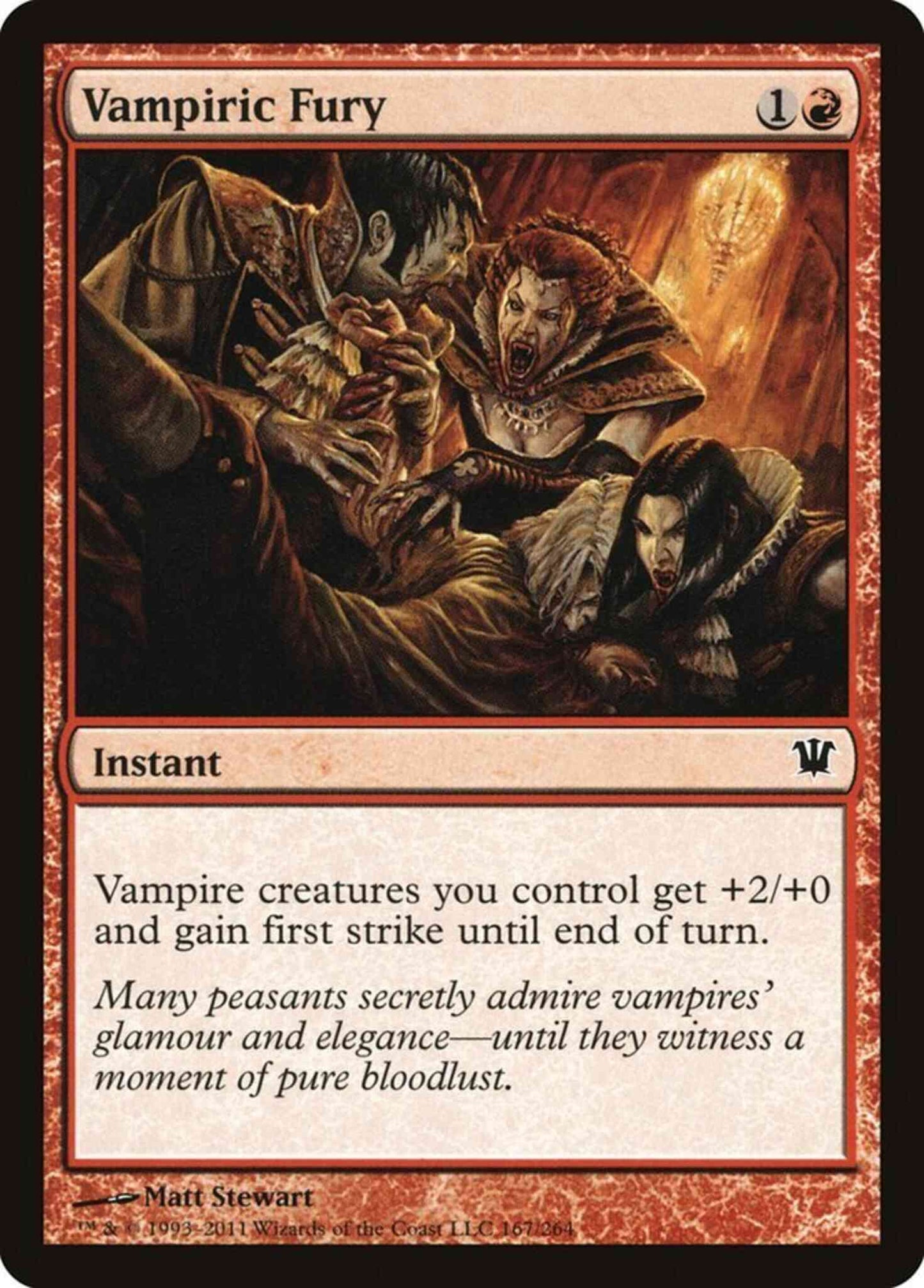 Vampiric Fury [167] [Innistrad] [Non-Foil]