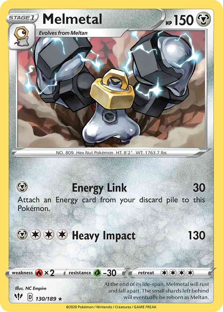 Melmetal - 130/189 - Rare [swsh3-130] [Non-Holo]