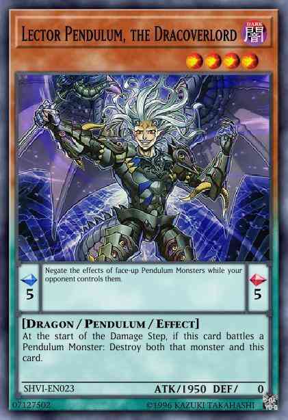 Lector Pendulum, the Dracoverlord - SHVI-EN023 - Ultra Rare - 1st Edition