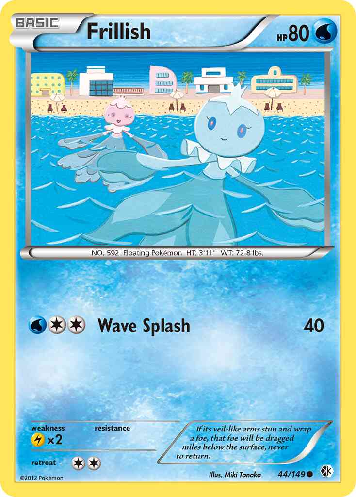 Frillish - 44/149 - Common [bw7-44] [Reverse Holo]