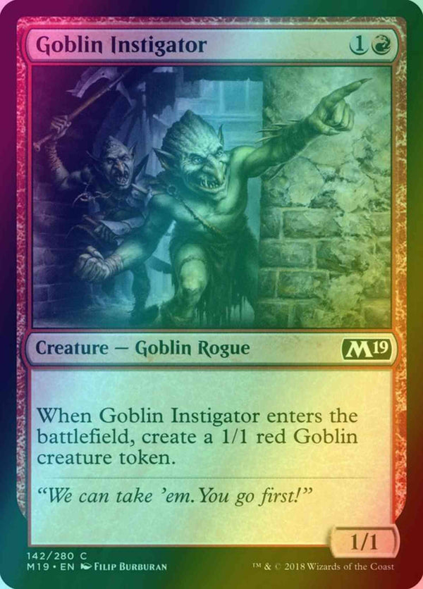 Goblin Instigator [142] [Core Set 2019] [Foil]