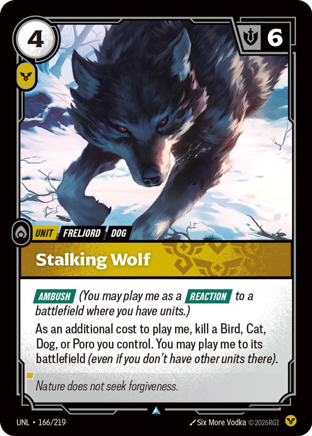 Stalking Wolf - 166/219 [Unleashed] [Non-Foil]