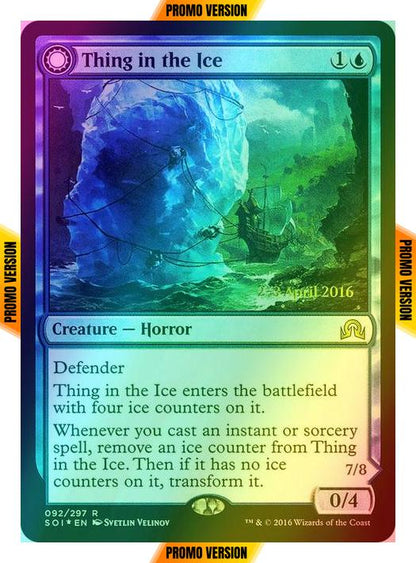 Thing in the Ice // Awoken Horror [92s] [Shadows over Innistrad Promos] [Foil]