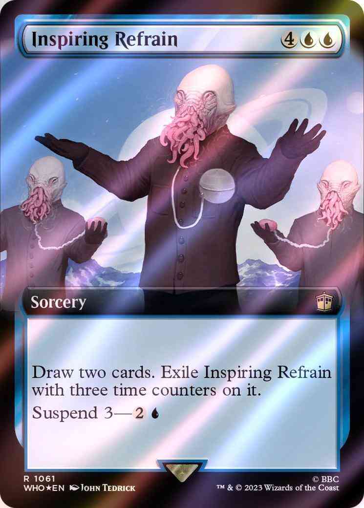 Inspiring Refrain [1061] [Extended Art] [Universes Beyond: Doctor Who] [Surge Foil]