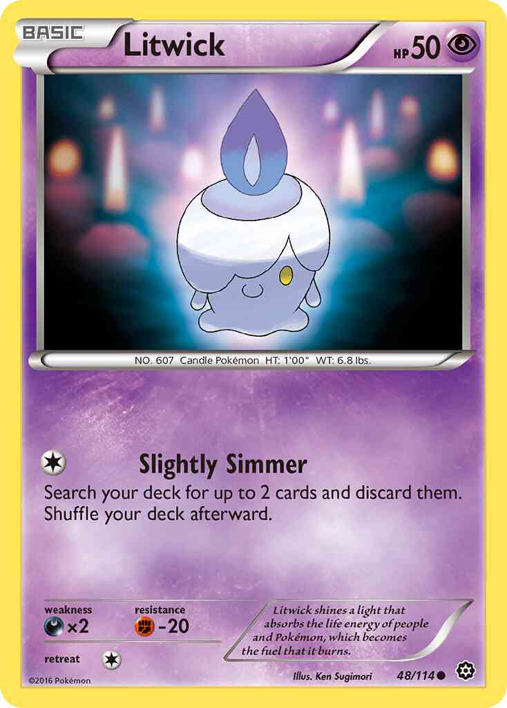 Litwick - 48/114 - Common [xy11-48] [Reverse Holo]
