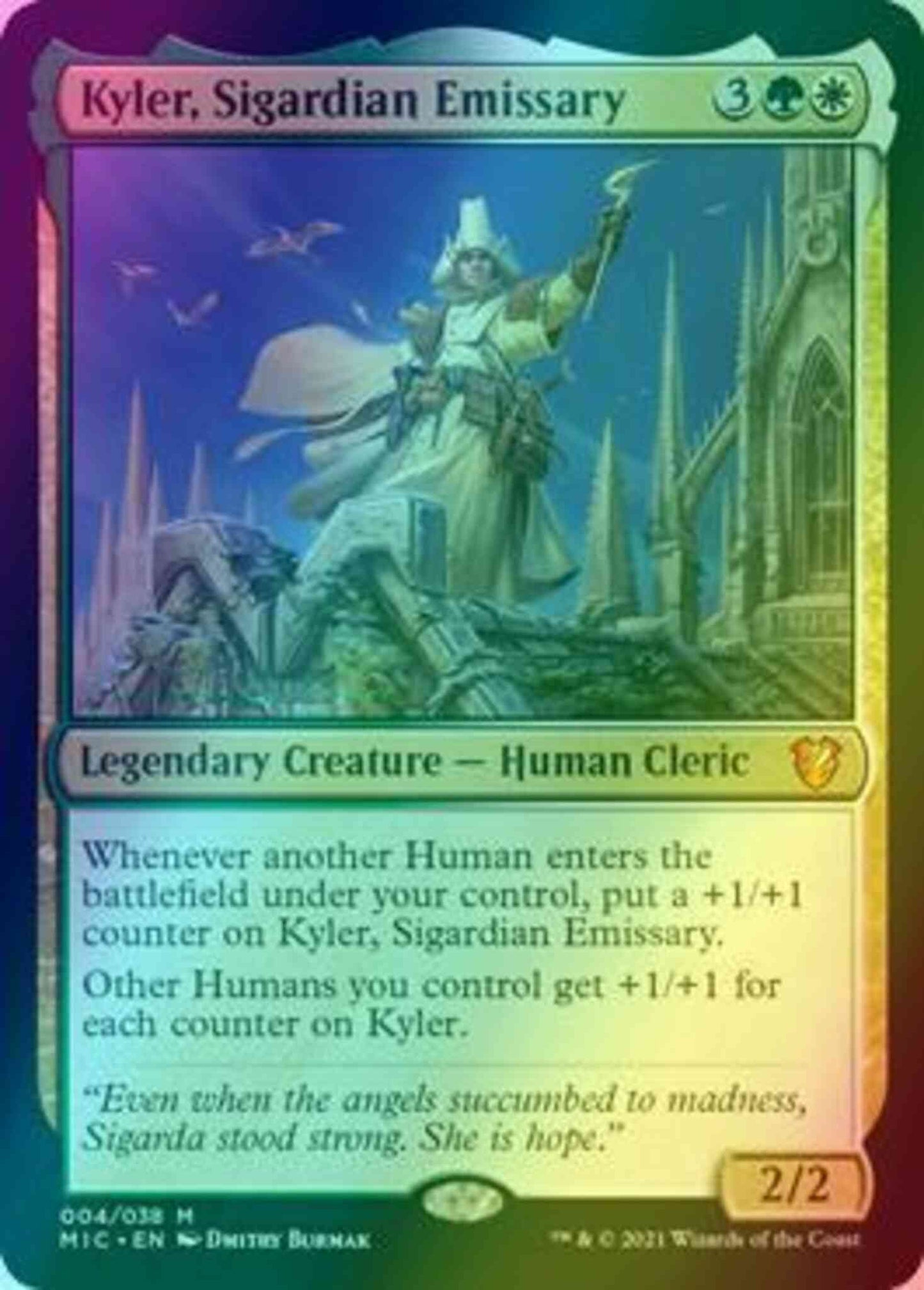 Kyler, Sigardian Emissary [4] [Innistrad: Midnight Hunt: Commander] [Foil]