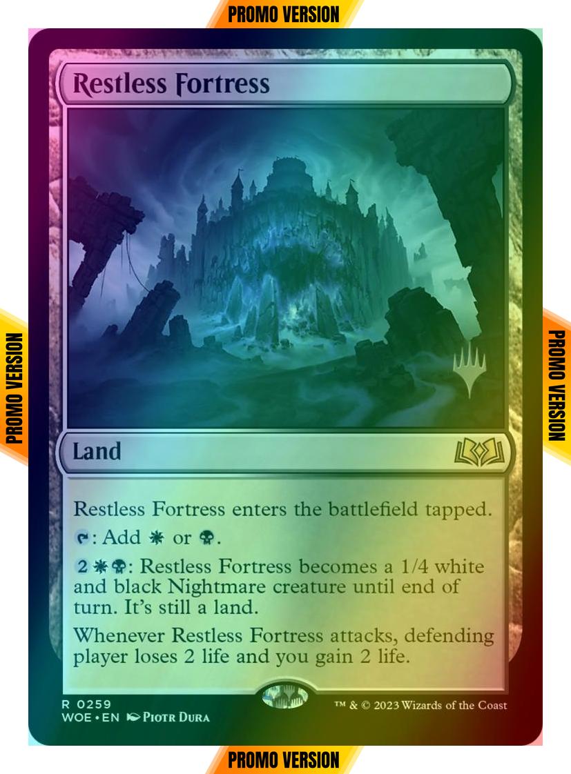 Restless Fortress [259p] [Promo Pack] [Wilds of Eldraine: Promos] [Foil]