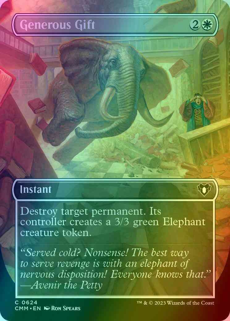 Generous Gift [624] [Borderless] [Commander Masters] [Foil]