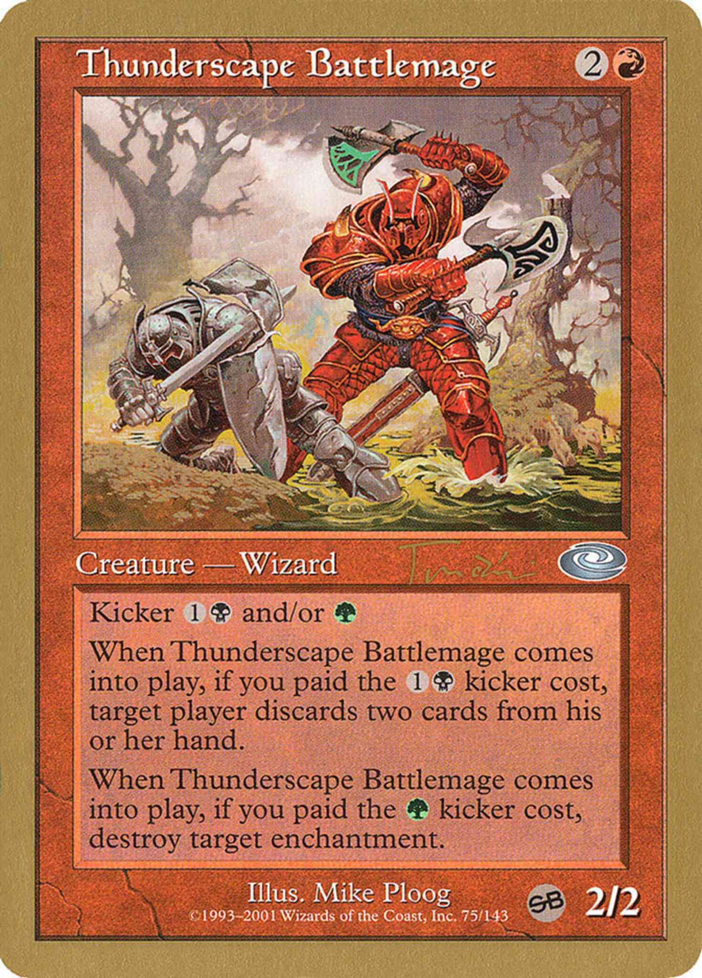 Thunderscape Battlemage [jt75sb] [World Championship Decks 2001] [Non-Foil]