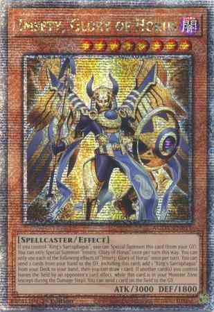 Imsety, Glory of Horus - AGOV-EN011 - Quarter Century Secret Rare - 1st Edition