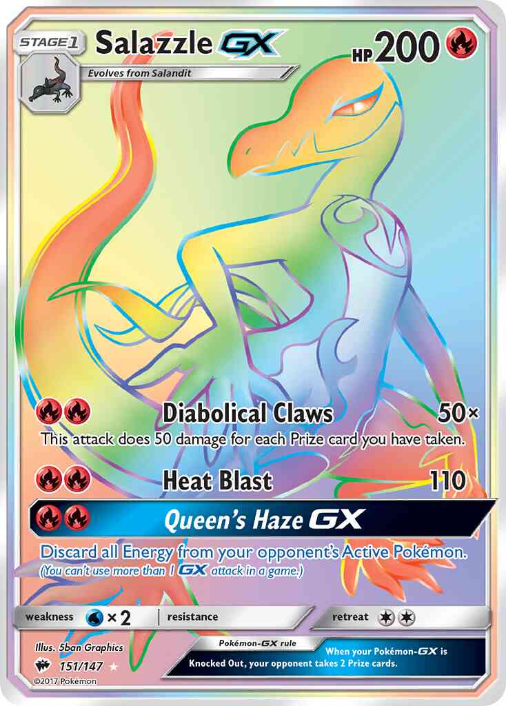 Salazzle-GX - 151/147 - Rare Secret [sm3-151] [Secret]