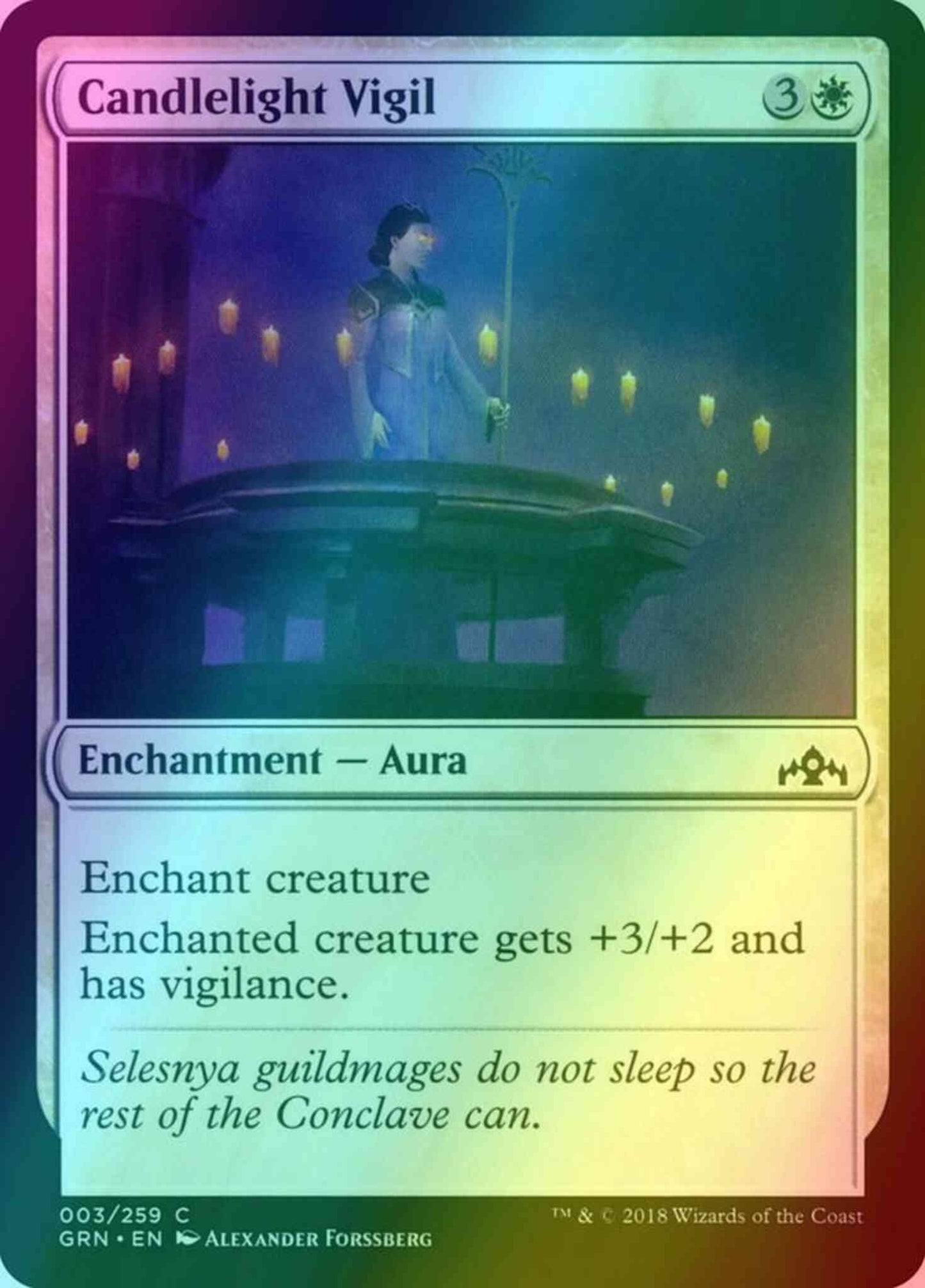 Candlelight Vigil [3] [Guilds of Ravnica] [Foil]