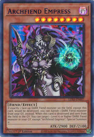 Archfiend Empress - Blue - LDS3-EN007 - Ultra Rare - 1st Edition